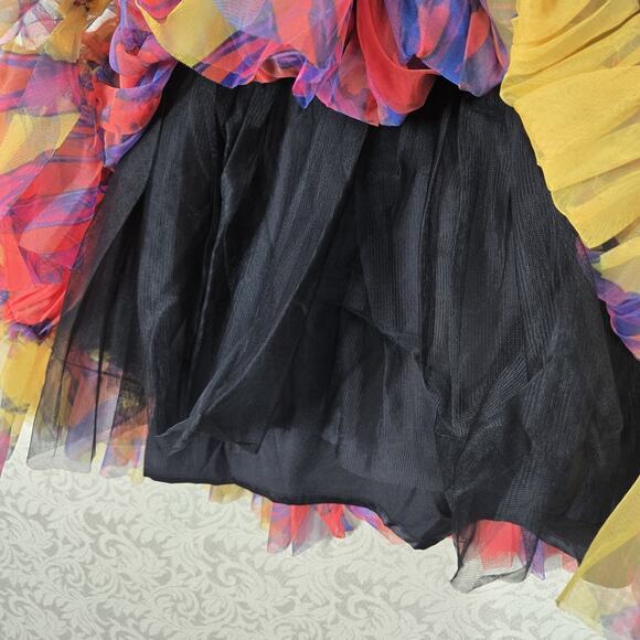 Akira Avril Tulle Corset Mini Dress sz S Multicolor Rainbow Punk Princess NEW - Picture 6 of 16